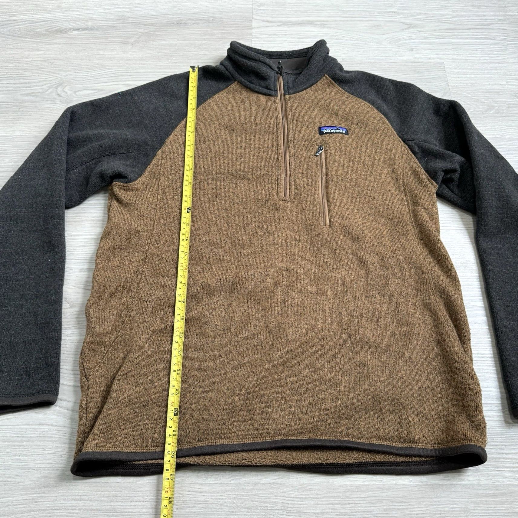 Patagonia Patagonia Pullover Men's M Tan/Brown 1/4 Zip Long Sleeve Fleece Better Sweater 27" Length 20" Pit to Pit Model: Patagonia Better Sweater Size US M / EU 48-50 / 2 - 5 Thumbnail