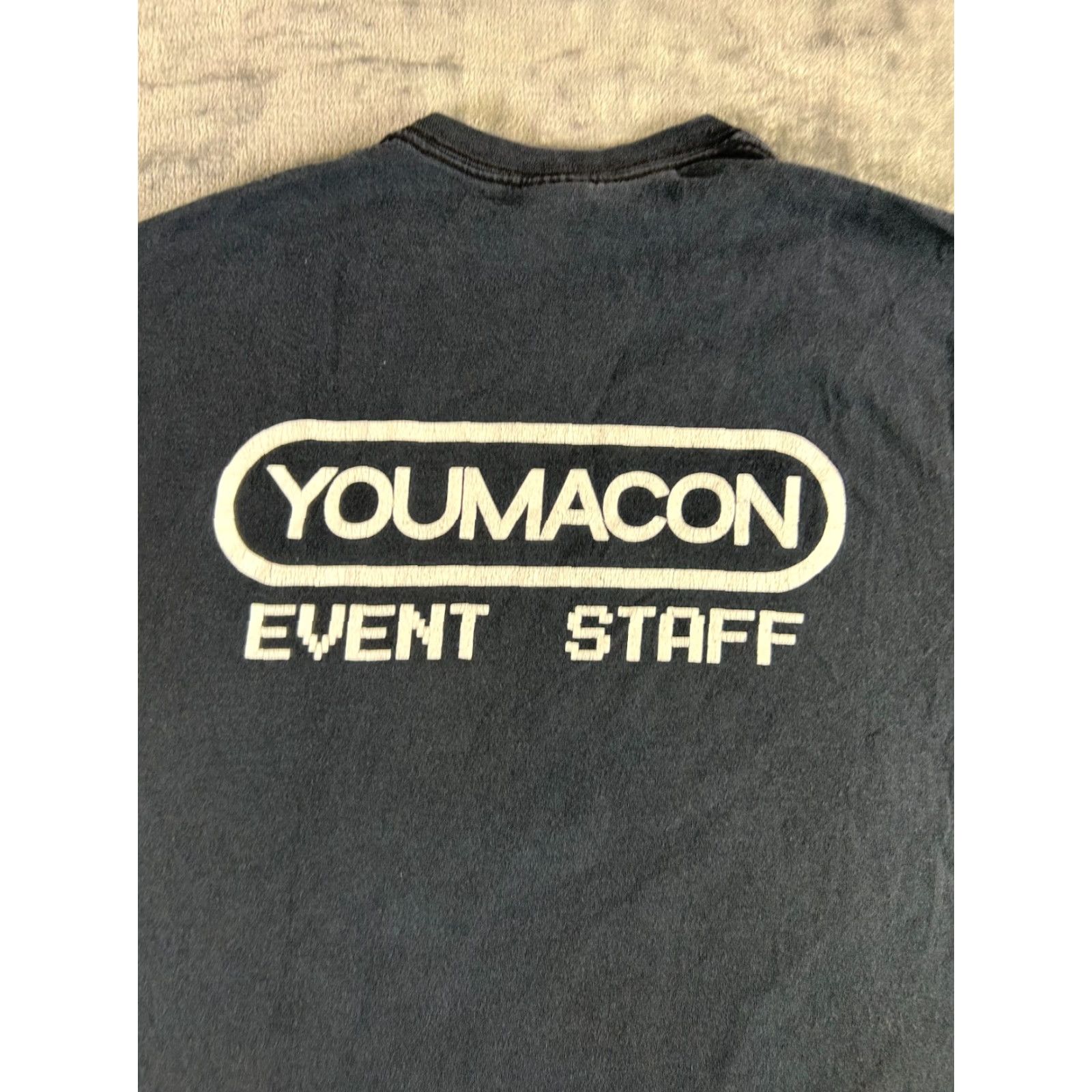 Gildan VINTAGE Youmacon X 2015 Event Staff Anime Convention T-Shirt XL Black Retro Gamer Style Size US XL / EU 56 / 4 - 7 Thumbnail
