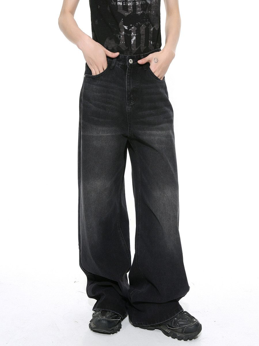 Vintage Men's Washed Whiskered Retro High-Street Distressed Jeans Size US 32 / EU 48 - 1 Thumbnail