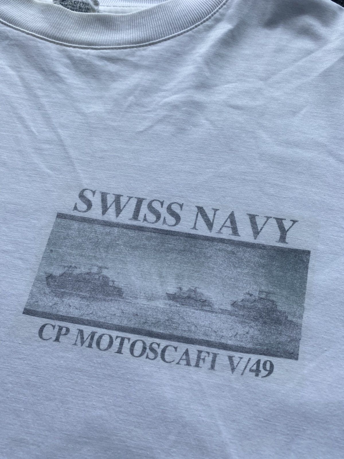 Other 🔥80s Switcher Swiss Navi CP Motoscafi v49 white tee rare vtg Size US XL / EU 56 / 4 - 2 Thumbnail