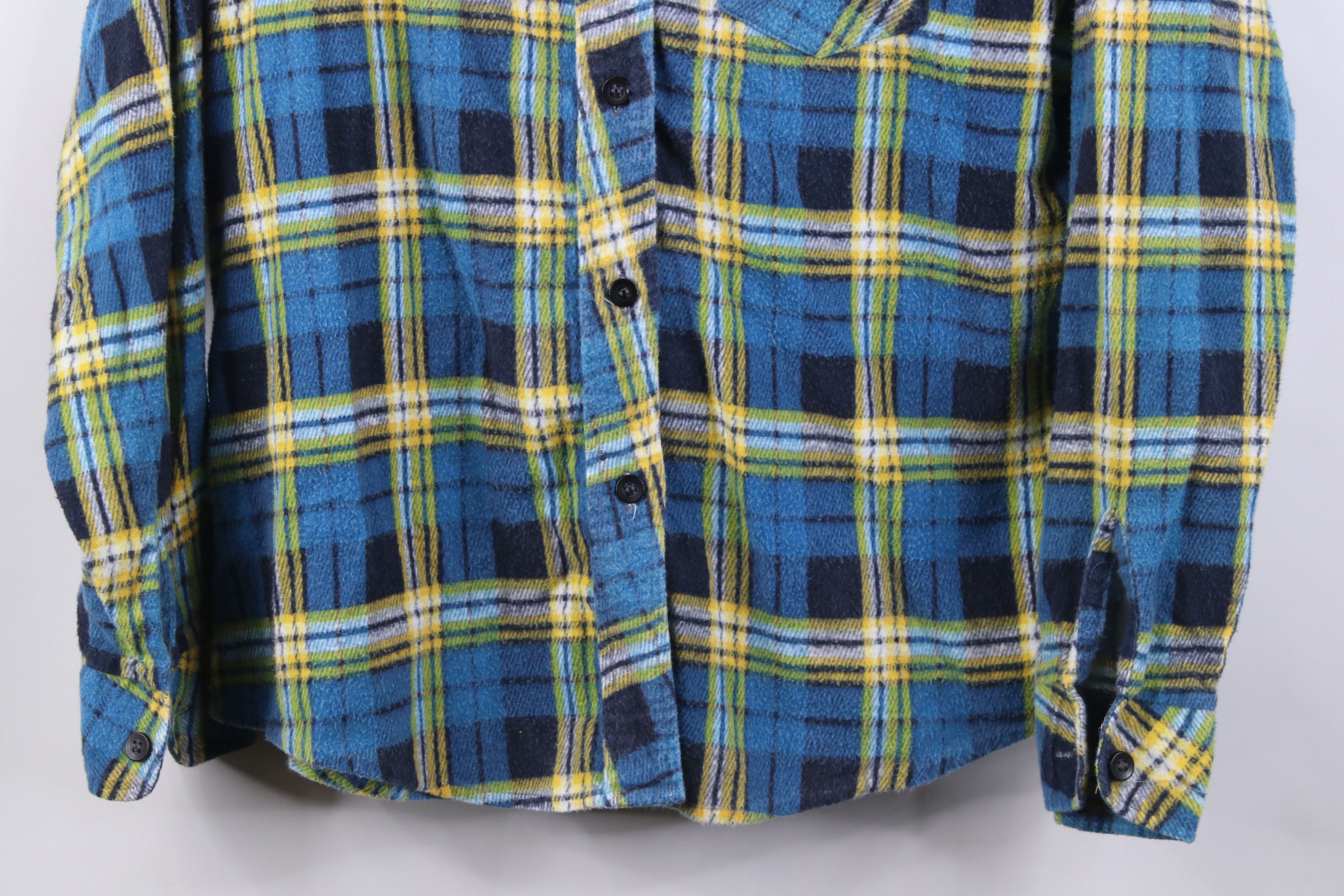 Vintage Vintage 70s Streetwear Dagger Flannel Button Shirt Plaid Size XS / US 0-2 / IT 36-38 - 3 Thumbnail