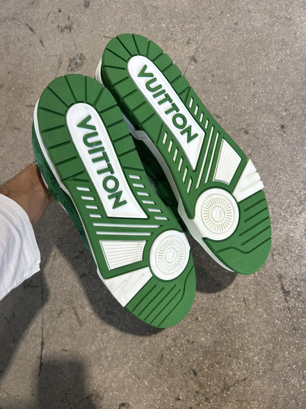 Louis Vuitton Green Louis Vuitton Trainers Size US 12 / EU 45 - 5 Thumbnail
