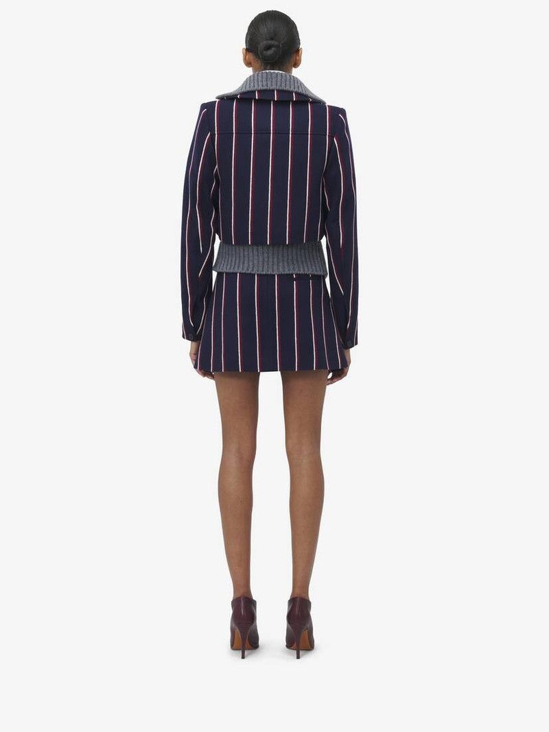 Adidas o1srvl11e0226 College Stripe Cropped Jacket In Multicolor Size S / US 4 / IT 40 - 5 Thumbnail