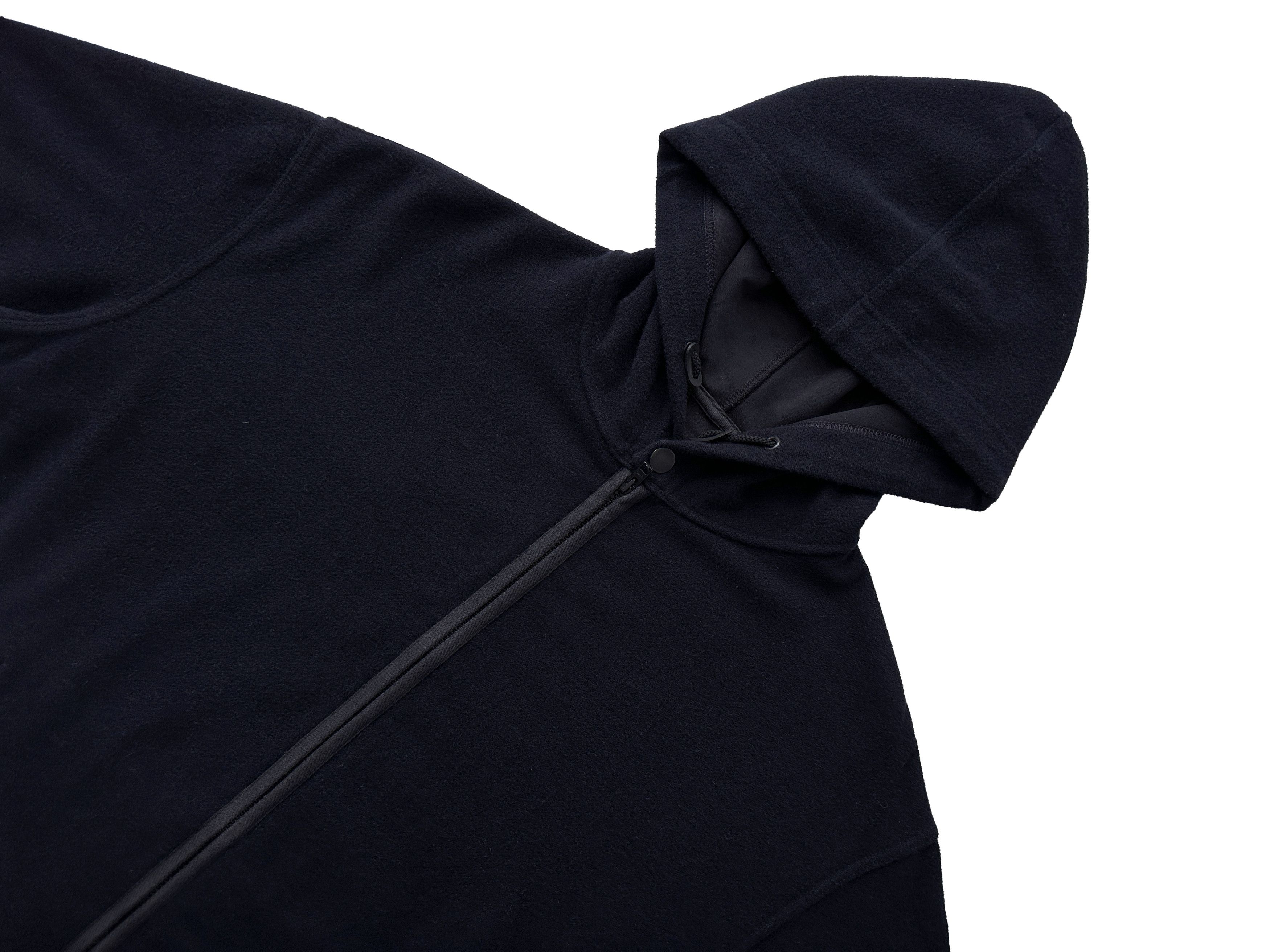 Emporio Armani Emporio Armani Vintage navy wool hoodie Size US XL / EU 56 / 4 - 3 Thumbnail