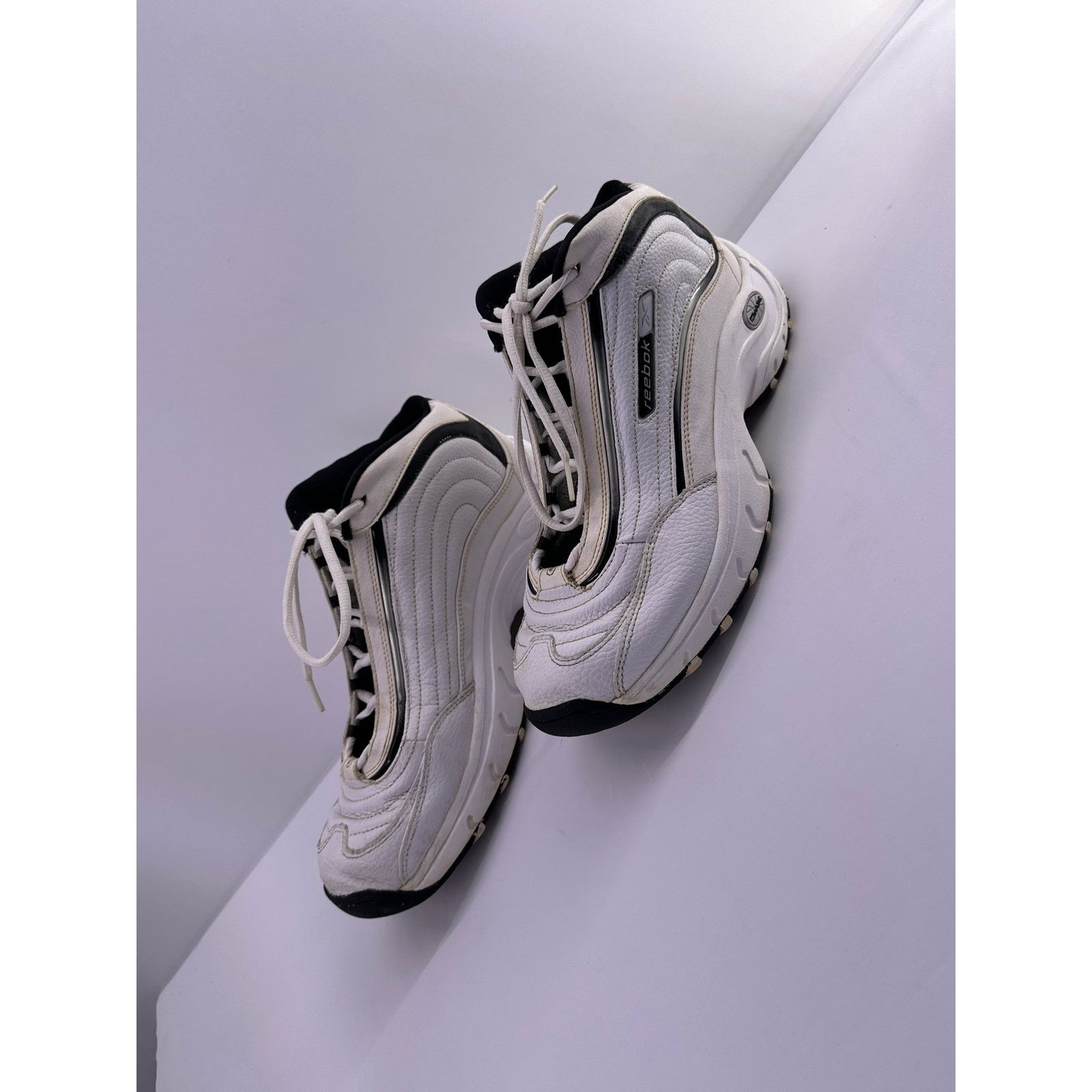 Reebok Vintage Reebok DWX White Hightop Shoes Size 12 Men Size US 12 / EU 45 - 3 Thumbnail