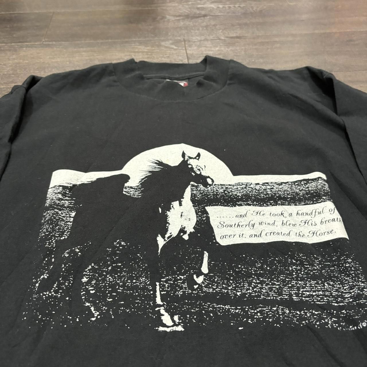Hanes Vintage the Arabian quote horse long sleeve t shirt 90s L Size US L / EU 52-54 / 3 - 1 Thumbnail