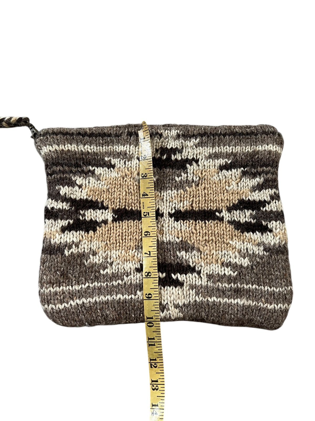 GOA 2000s Goa Native Pattern Knit Clutch Bag Size ONE SIZE - 9 Thumbnail