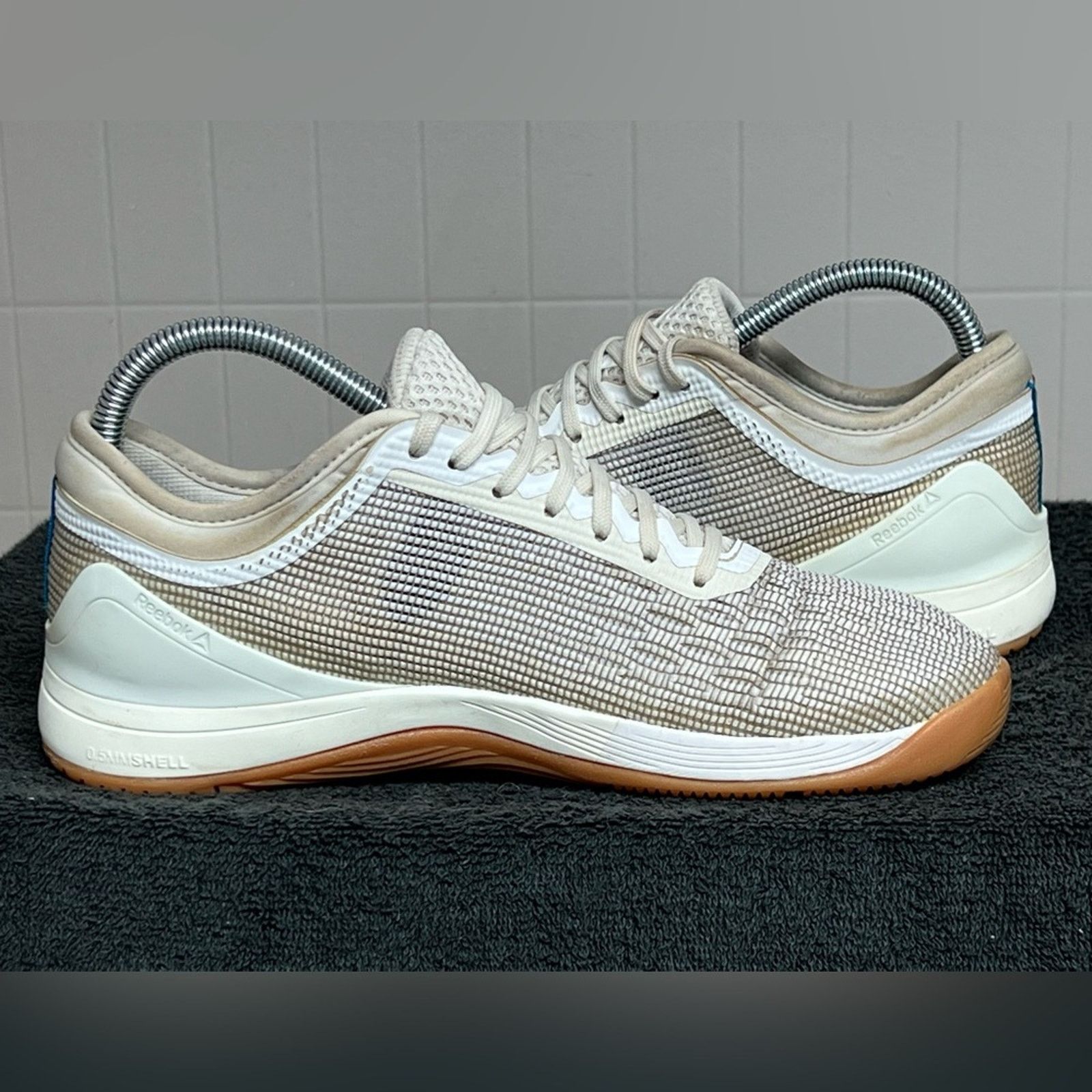Reebok Reebok Womens Cross Fit Nano 8.0 White Beige Shoes SZ 8 NICE Size US 8 / IT 38 - 4 Thumbnail