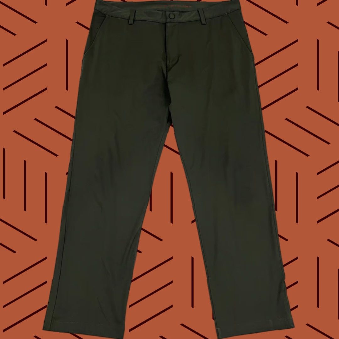 Rhone Rhone Commuter Pants Mens 36 x 29 Green Slim Fit Chino Tapered Classic 5-Pocket Office Travel Casual Outdoor Size US 36 / EU 52 - 1 Thumbnail