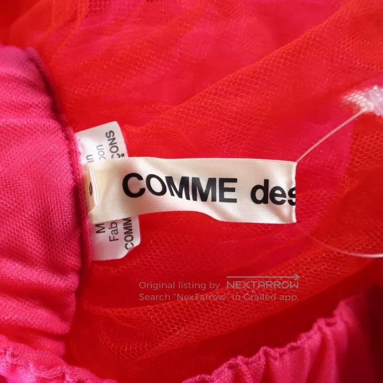 Comme des Garcons Comme Des Garcons size S Pink vintage sequin chiffon half Size 23" - 7 Thumbnail