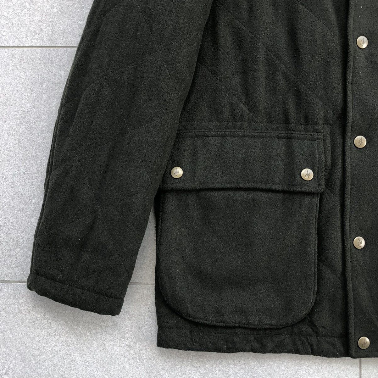 JW Anderson × Uniqlo Uniqlo x JW Anderson Green Wool Blended Quilted Jacket Men's Size US L / EU 52-54 / 3 - 5 Thumbnail