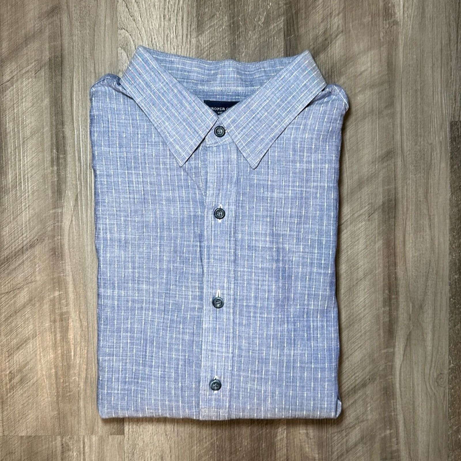 Proper Cloth Proper Cloth Half Button Long Sleeve Shirt - 4XL Size US XXL / EU 58 / 5 - 1 Thumbnail
