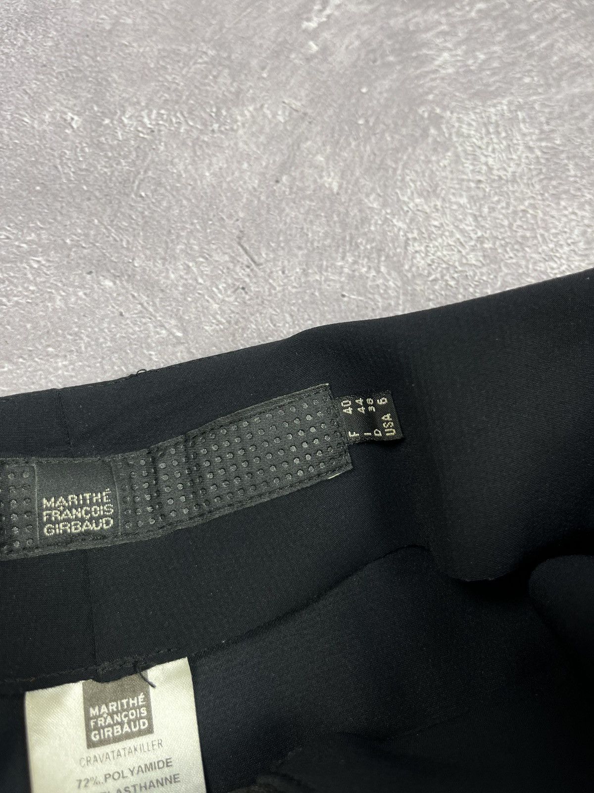Marithe + Francois Girbaud Vtg Marithe Francois Girbaud Black skirt Size 28" / US 6 / IT 42 - 8 Thumbnail