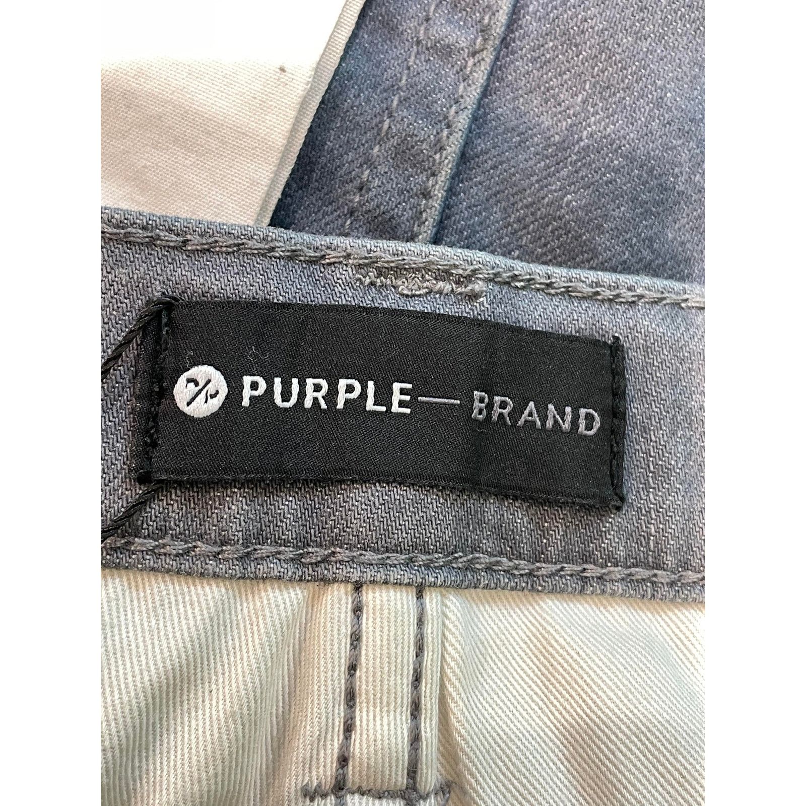 Purple Brand Purple Brand Tattered Dirty Wash Blue Jeans Size US 32 / EU 48 - 7 Thumbnail