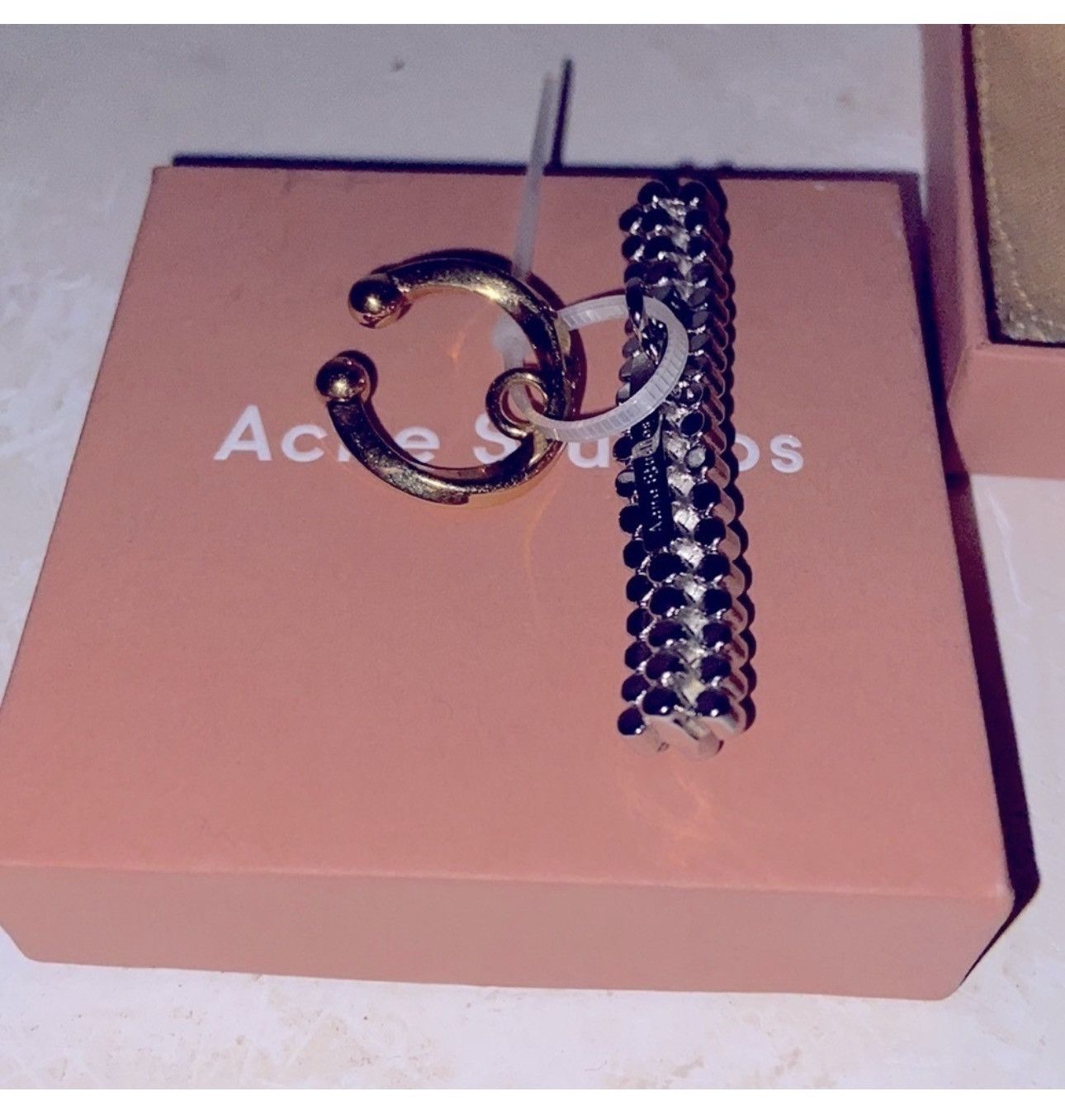 Acne Studios Acne Studios Single Cuff Earrings Brass NWT UNI Size ONE SIZE - 2 Thumbnail