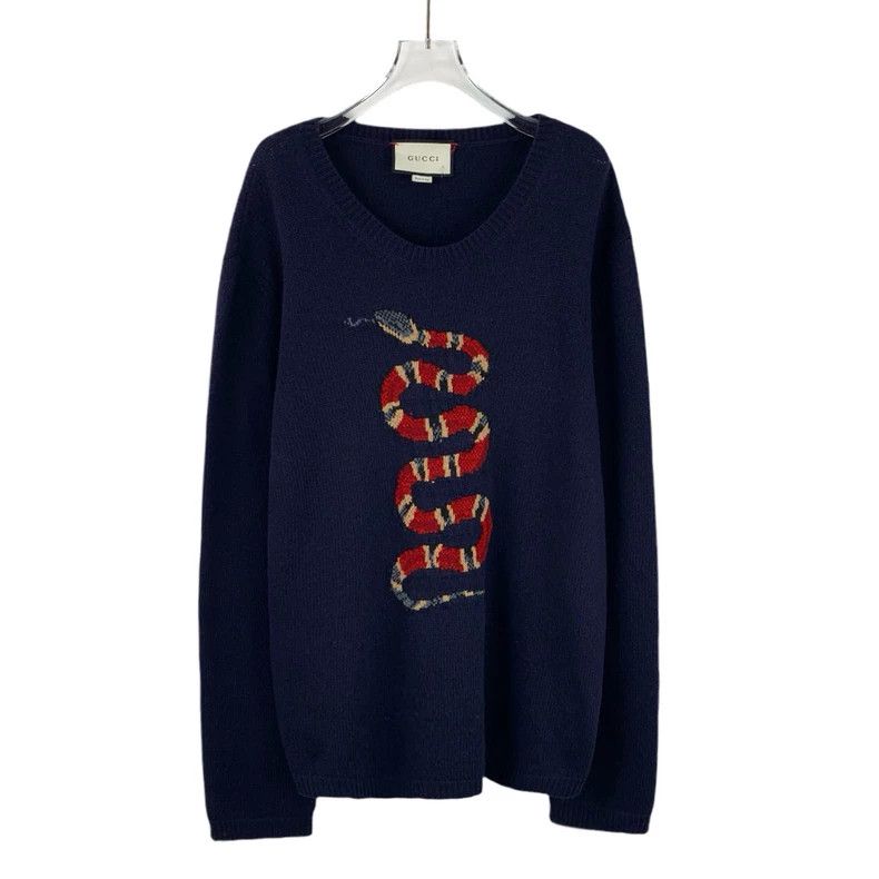 Gucci Gucci Pokemon co-branded dark blue coral snake inlaid wool Size US XXL / EU 58 / 5 - 1 Thumbnail