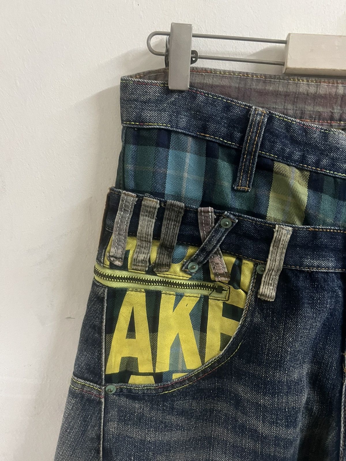 Hysteric Glamour × Japanese Brand DOUBLE WAIST🔥BREATHMINT TWIST DISTRESSED DENIM PANT Size US 32 / EU 48 - 11 Thumbnail