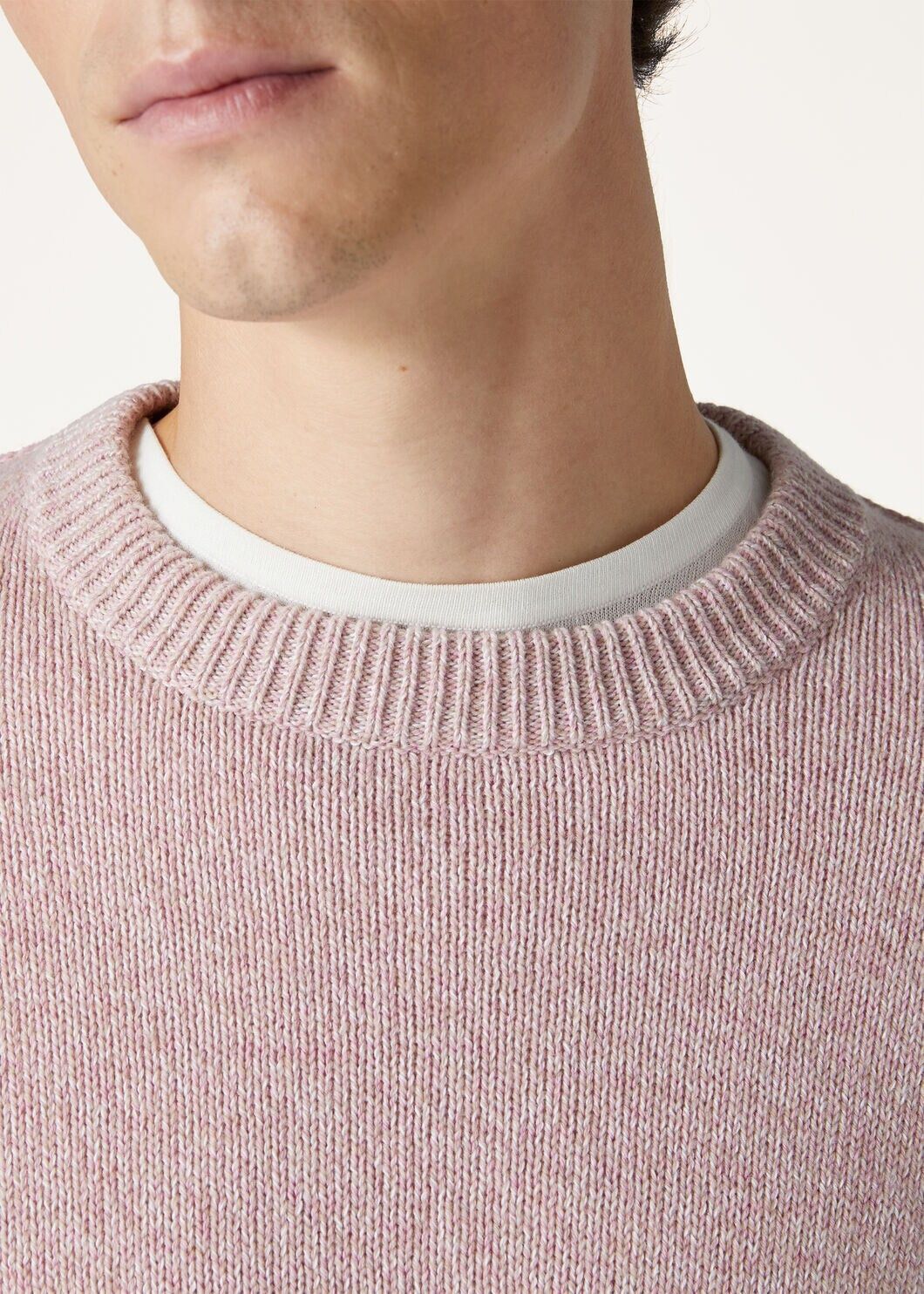 Loro Piana o1w1db10125 FAN7293 Washiba Crewneck Sweater in Light Pink Size US S / EU 44-46 / 1 - 4 Thumbnail