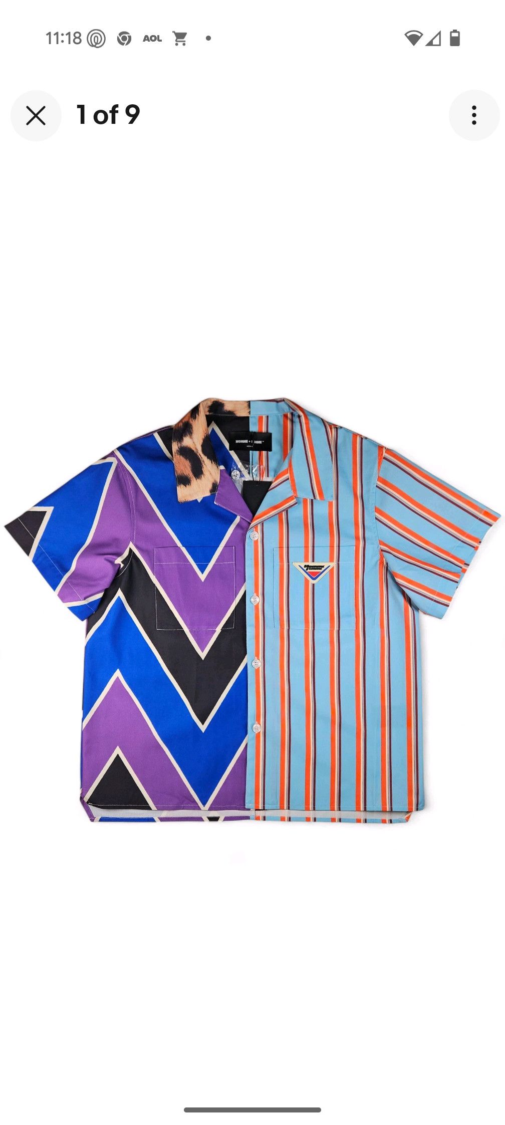 Homme + Femme La Homme Femme Ransom Double Pattern Button Down S New🔥🔥🔥 Size US S / EU 44-46 / 1 - 2 Thumbnail