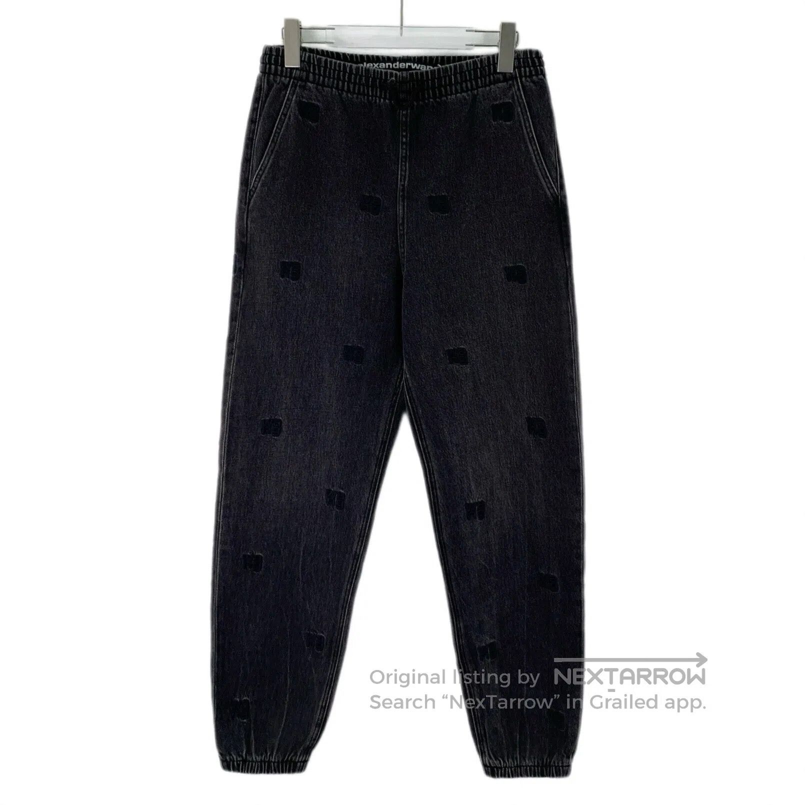 Alexander Wang Alexander Wang size S Black Gray Logo Letter Embroidered C Size US 27 - 1 Thumbnail