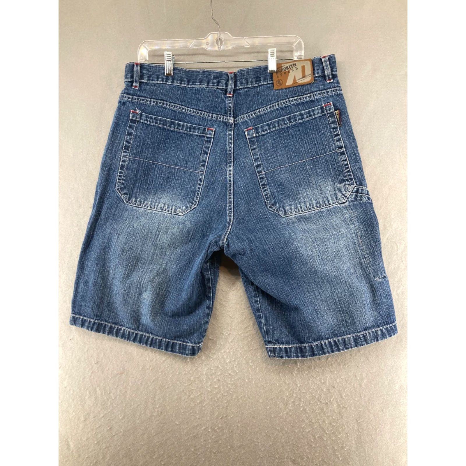 Denime VINTAGE Brooklyn Denim Shorts Mens 40 Blue 90s Relaxed Fit Chino 5-Pocket Size US 40 / EU 56 - 7 Thumbnail