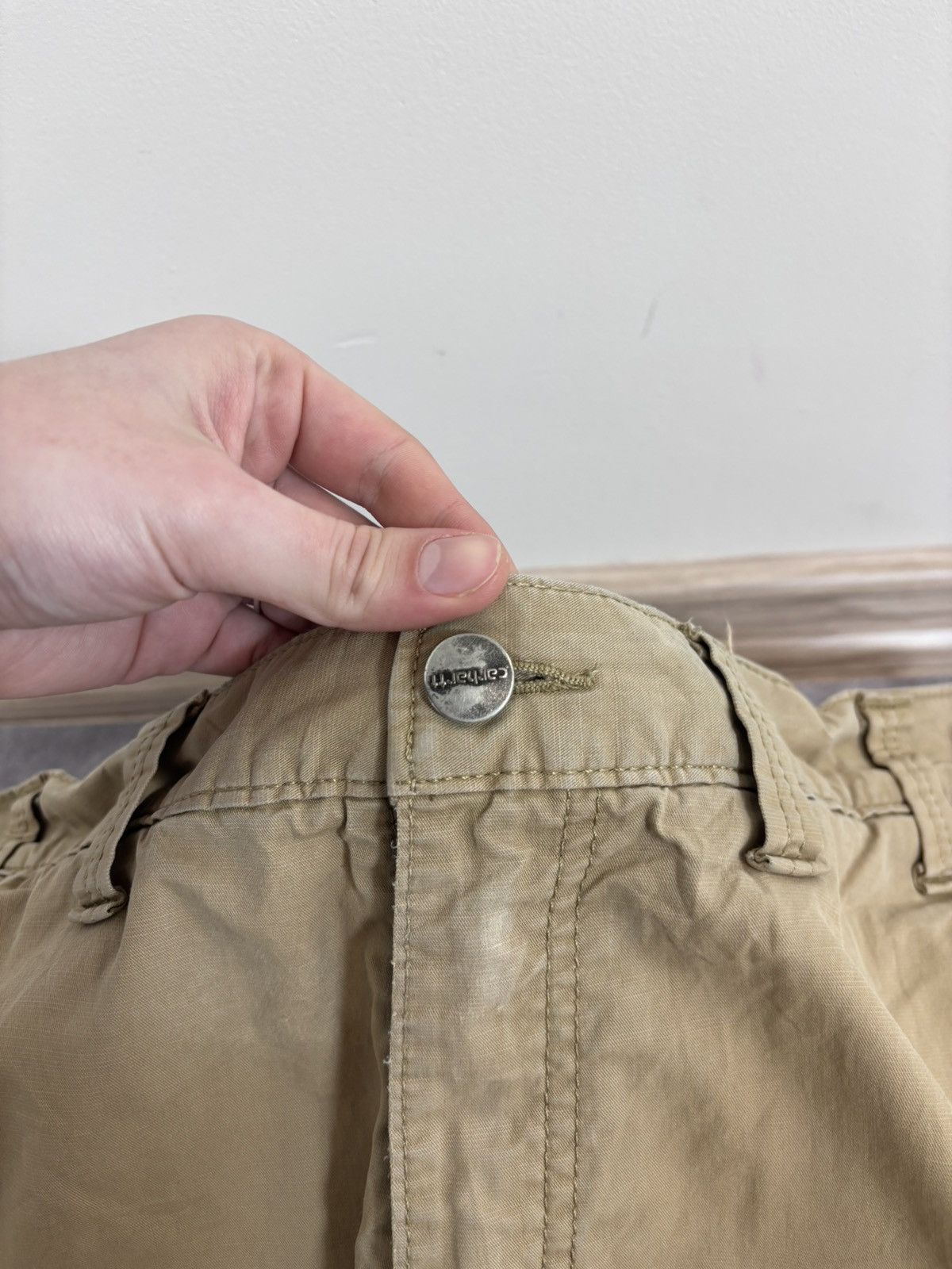 Carhartt Carhartt Relaxed Fit USA Hype Beige Brown Baggy Cargo Pants Size US 44 / EU 60 - 21 Thumbnail