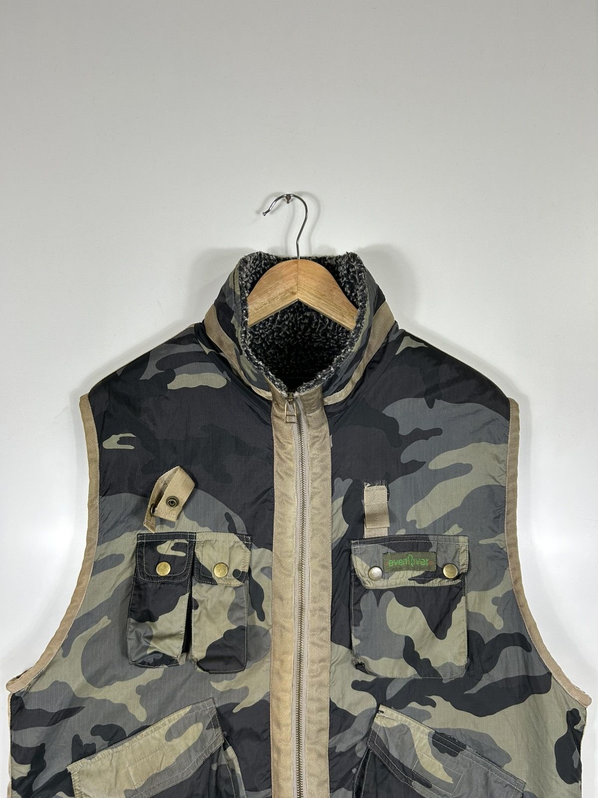 Vintage ⚡️Vintage Even River Fleece Camo Multi Pocket Vest Size US L / EU 52-54 / 3 - 4 Thumbnail