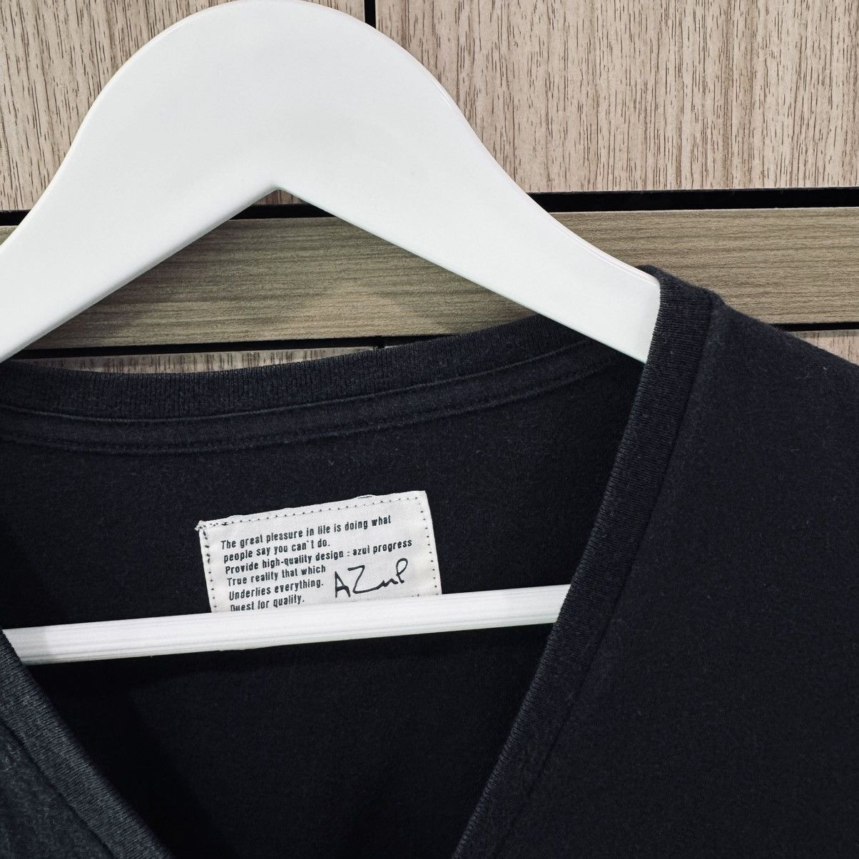 Japanese Brand AZUL by Mossy V Neck Tee Size US M / EU 48-50 / 2 - 6 Thumbnail