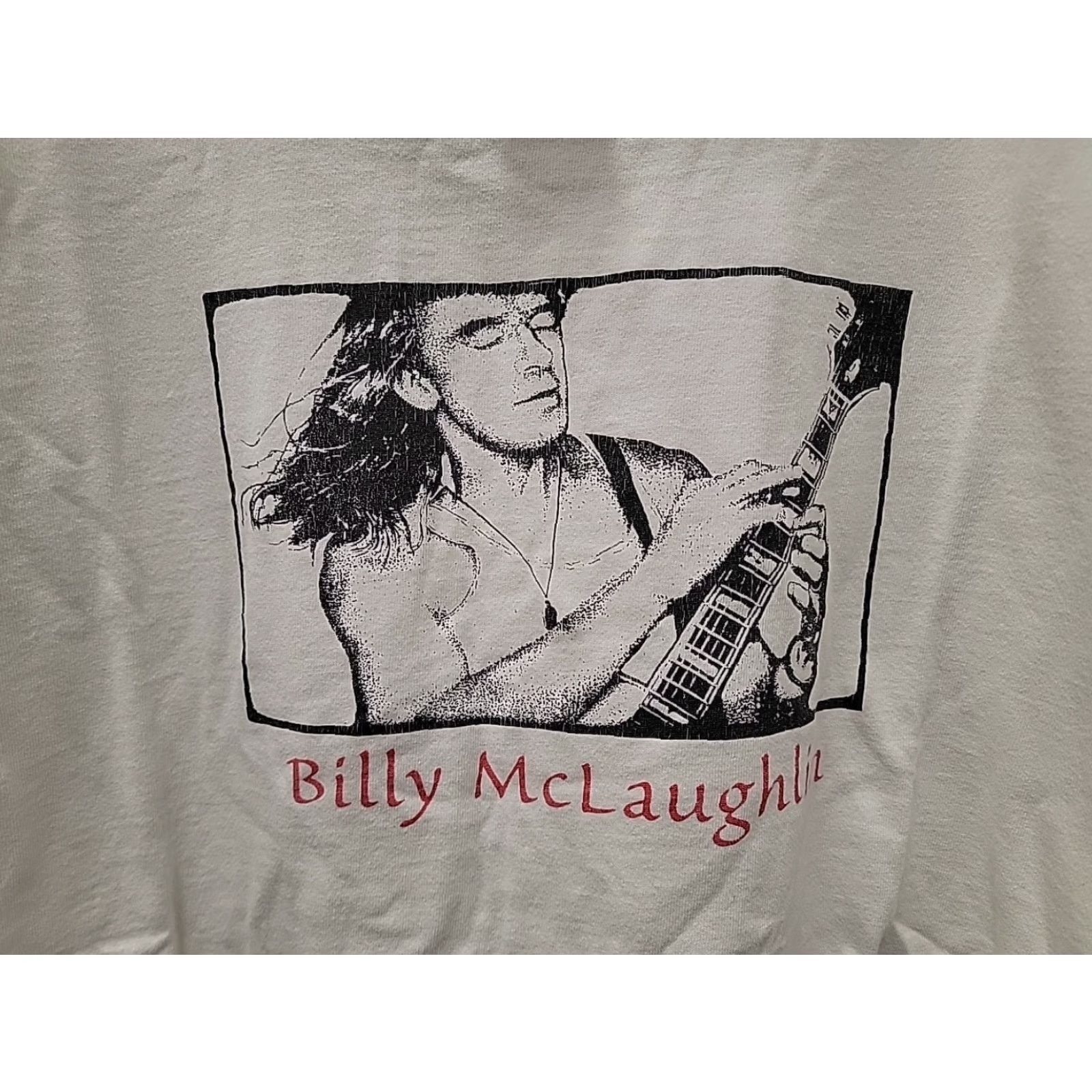 Fruit Of The Loom VINTAGE Bill​ie McLaughlin Graphic T Shirt Mens XL White Size US XL / EU 56 / 4 - 2 Thumbnail