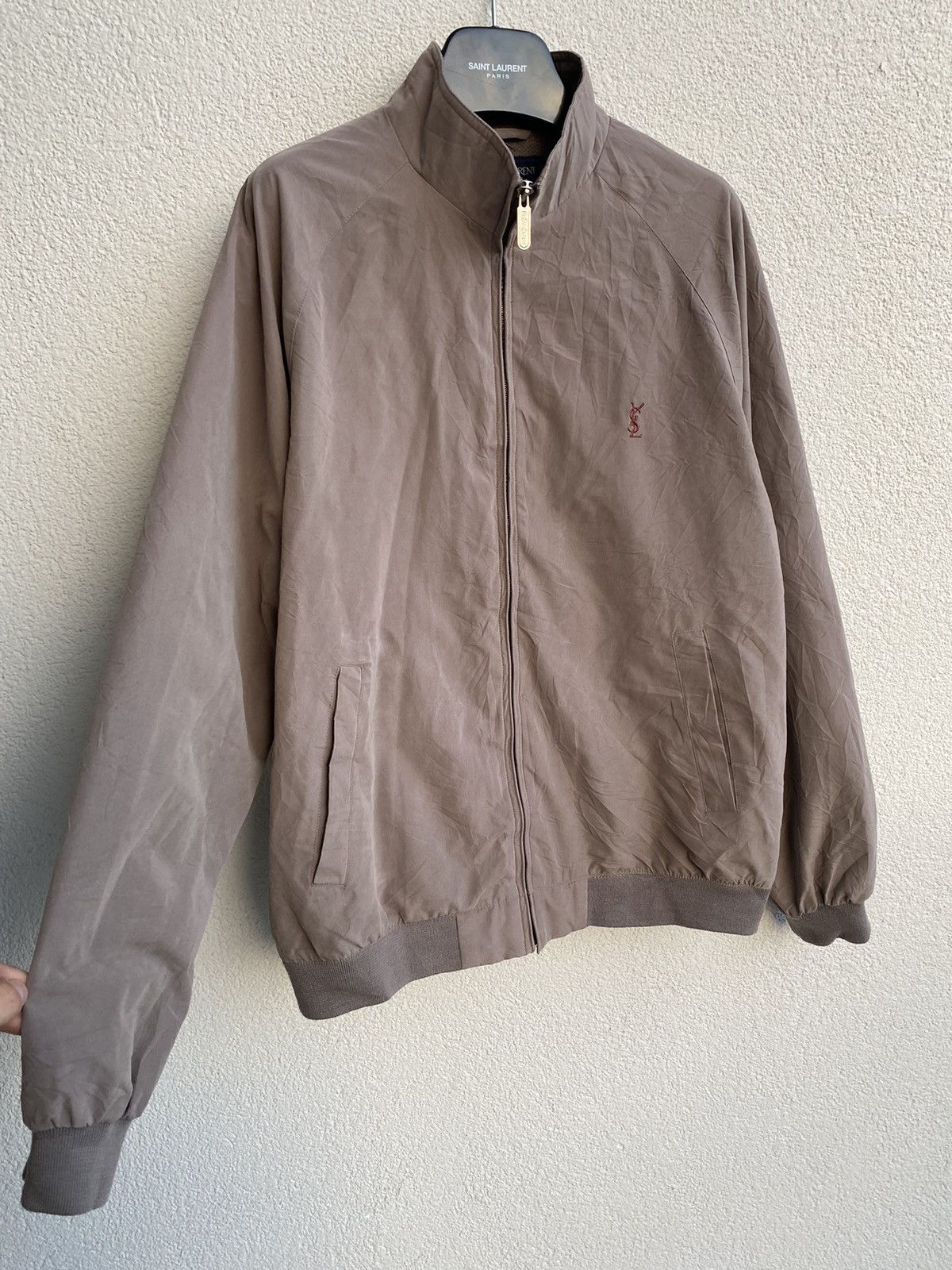 Yves Saint Laurent Beige YSL Jacket Super soft YSL Bomber Size US M / EU 48-50 / 2 - 9 Thumbnail