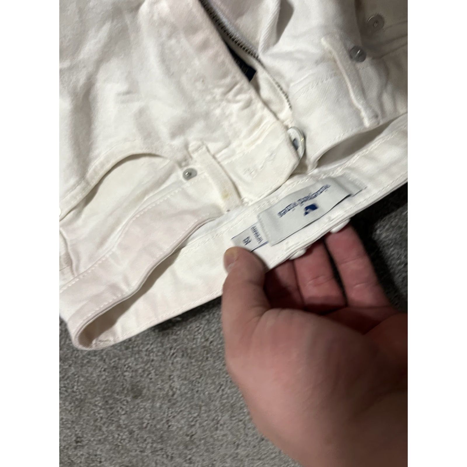 Vineyard Vines VINEYARD VINES White Jamie High Rise Skinny Jeans Stretch Women's 25 Raw Hem Cut Size 42" / US 20 - 5 Thumbnail