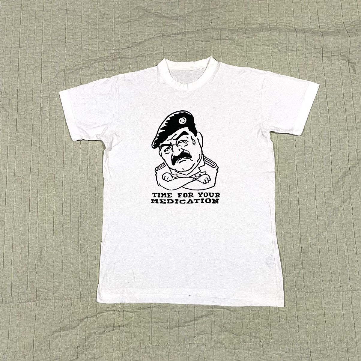 Naked & Famous Vintage 90s Saddam Hussein Rare T Shirt Size US M / EU 48-50 / 2 - 2 Thumbnail