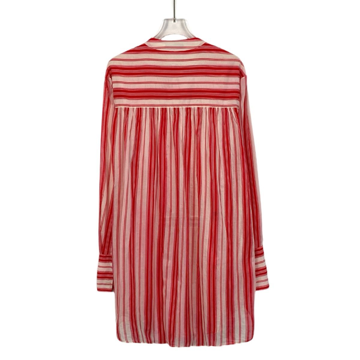 Dior Christian Dior Red Bee Striped Long Sleeve Shirt Dress K26WX Size XS / US 0-2 / IT 36-38 - 2 Thumbnail