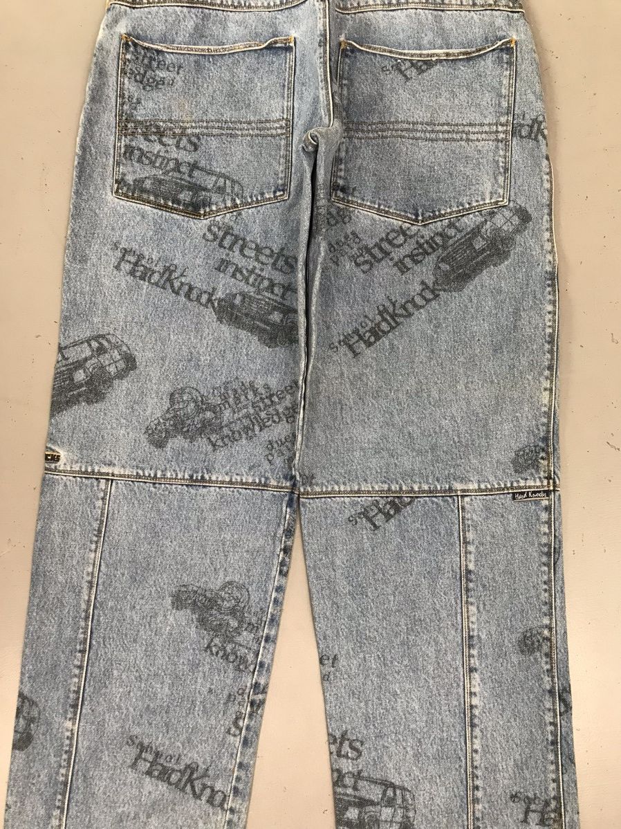 Fubu × Vintage Vintage school of hard knocks printed denim Size US 31 - 11 Thumbnail