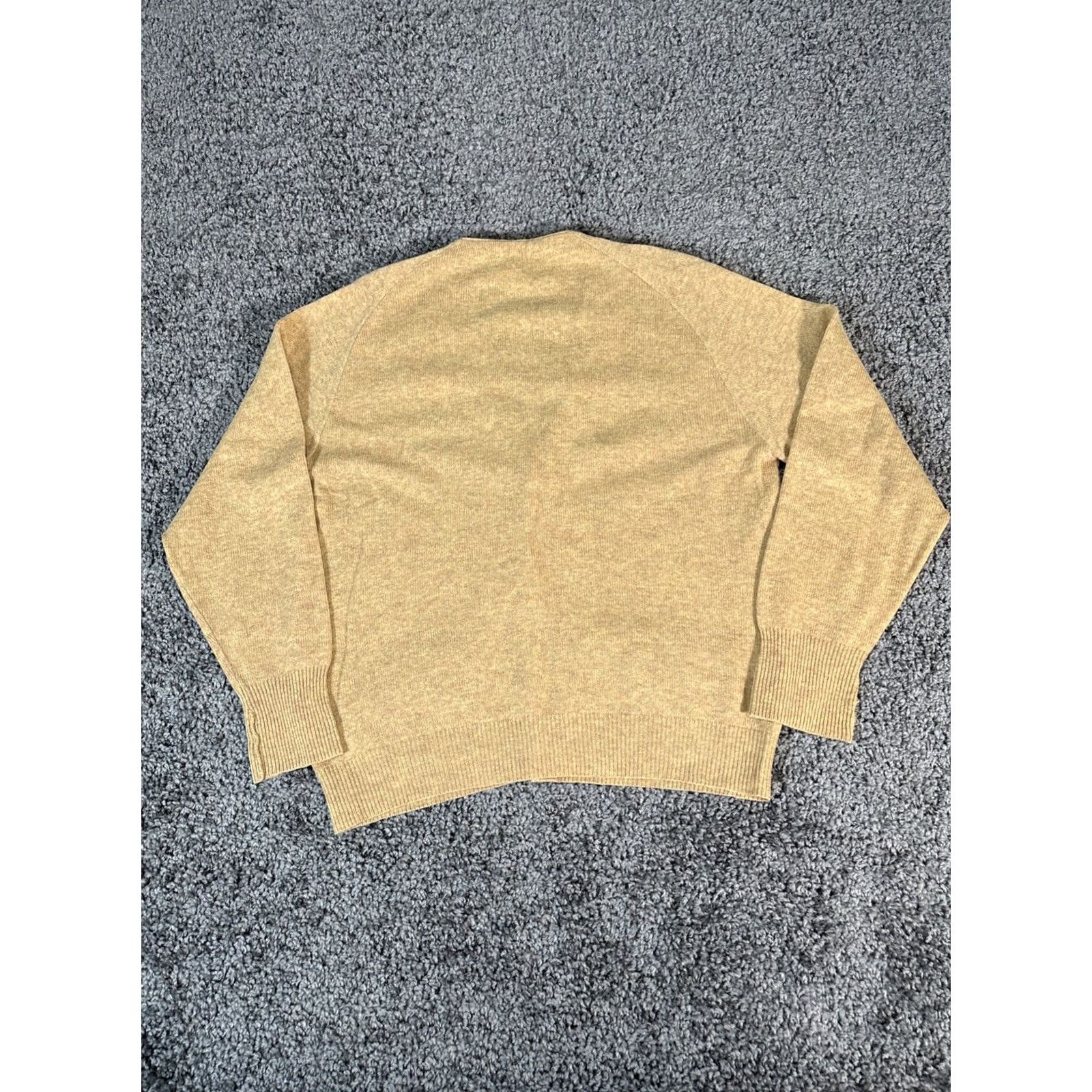 Vintage VINTAGE Puritan Cardigan Sweater Mens XL Sportswear Brown Wool Knit Long Sleeve V-Neck Elbow Patches Pocket 70s Grandpa Core Mens Size US XL / EU 56 / 4 - 6 Thumbnail