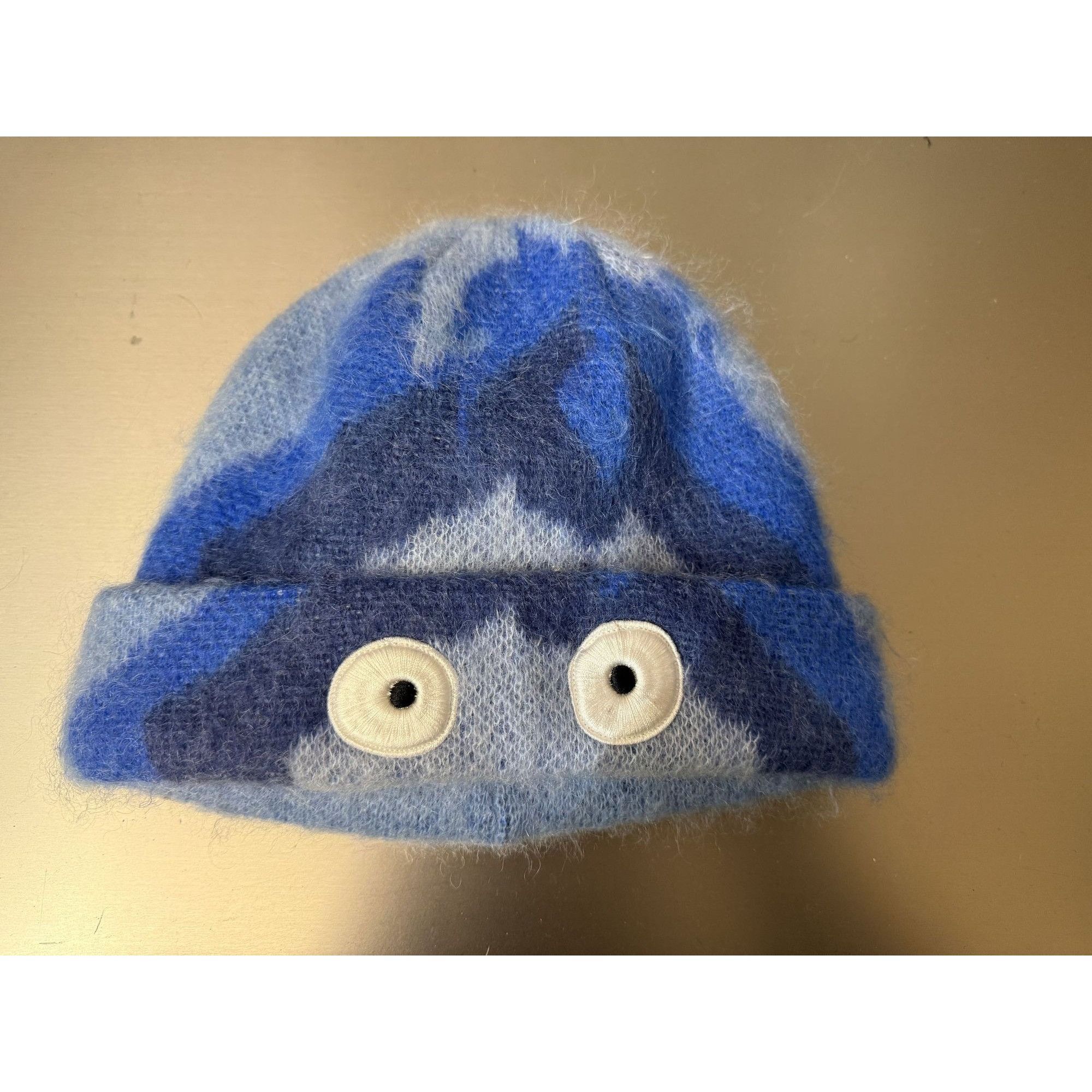 Loewe Loewe X Studio Ghibli Totoro Beanie Hat Blue Camouflage Eyes Size ONE SIZE - 7 Thumbnail