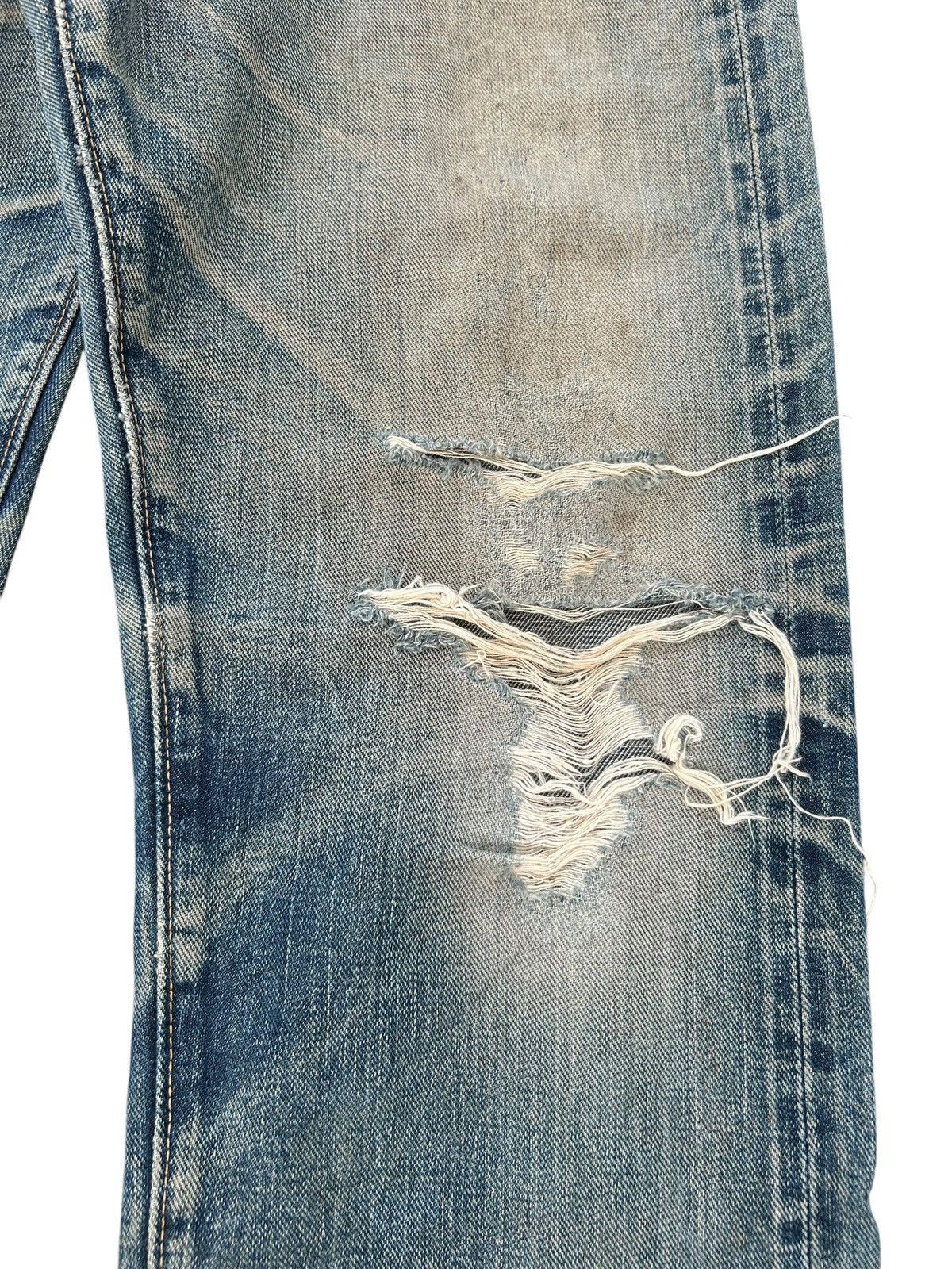 Japanese Brand × Kapital × Vintage SugarCane Selvedge Distressed Vtg Denim Jeans Size US 29 - 7 Thumbnail