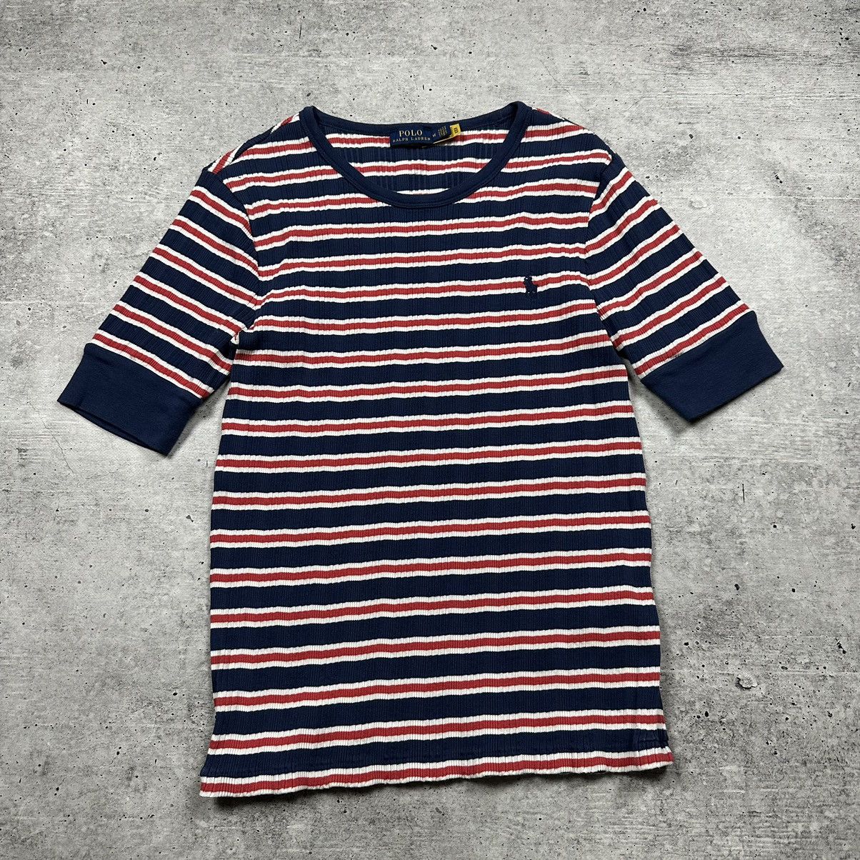 Polo Ralph Lauren Polo Ralph Lauren Slim Fit Logo Striped T-shirt Women’s Size M / US 6-8 / IT 42-44 - 1 Thumbnail