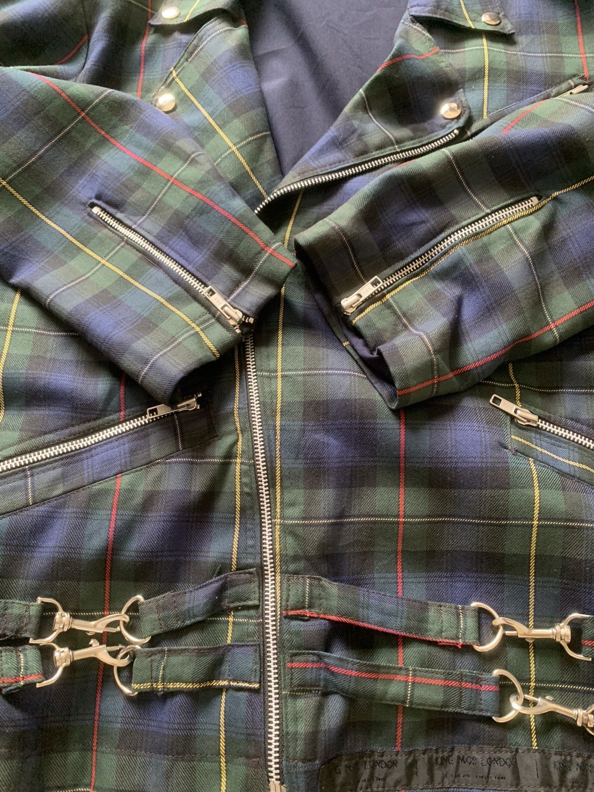 Vintage VERY RARE King Mob London Green Tartan Seditionaries Jacket Size US L / EU 52-54 / 3 - 12 Thumbnail