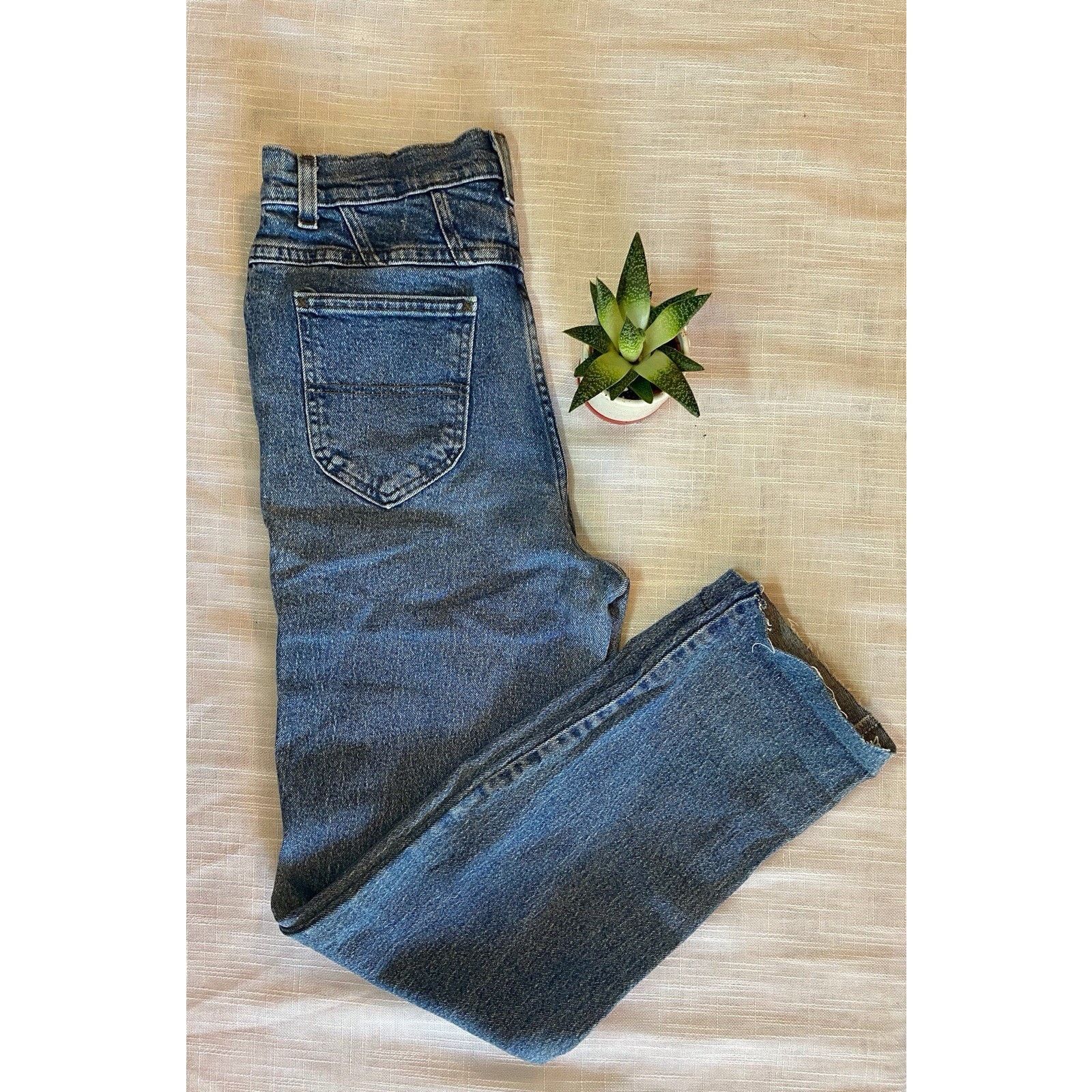 Rider Boot Co. Vintage Riders blue denim jeans Size S Size 28" / US 6 / IT 42 - 1 Thumbnail