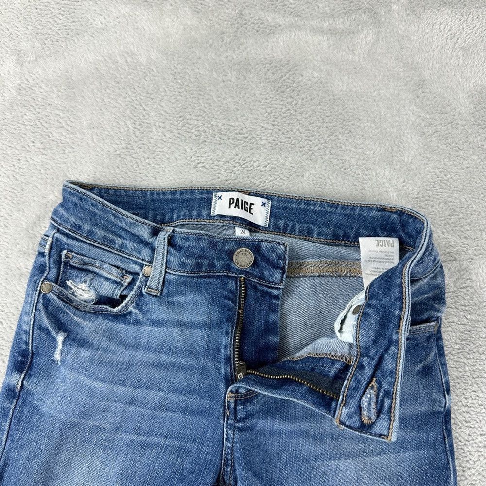 Paige Paige Women's Size 24x27 Verdugo Ankle Distressed Zipper Fl Size 24" / US 00 / IT 34 - 9 Thumbnail