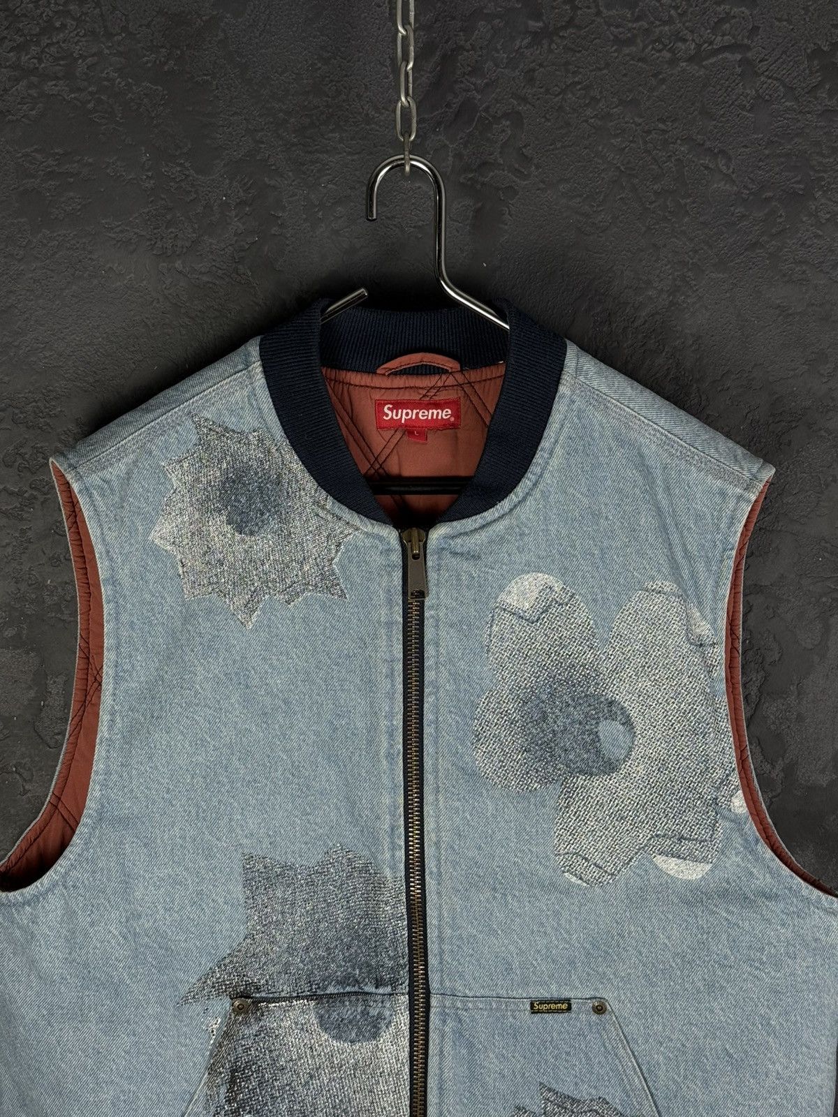 Supreme Supreme Nate Lowman Work Vest Denim (Large) Size US L / EU 52-54 / 3 - 5 Thumbnail