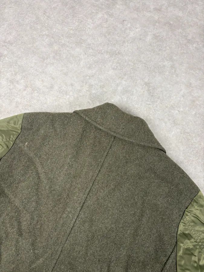 Diesel Diesel Khaki Green Caban Wool & Nylon Hybrid Bomber Jacket Size US M / EU 48-50 / 2 - 6 Thumbnail