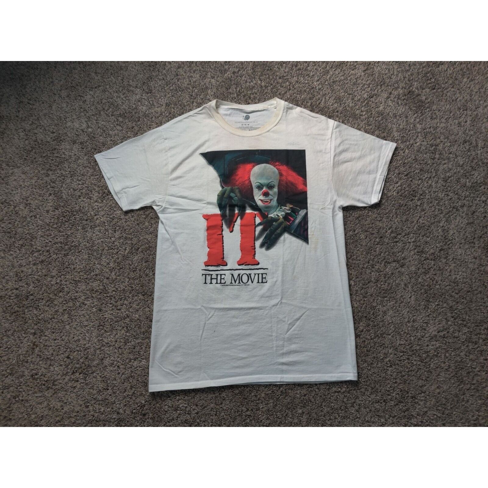 Other IT The Movie Shirt Adult Mens Medium White Red Evil Clown Size US M / EU 48-50 / 2 - 1 Thumbnail