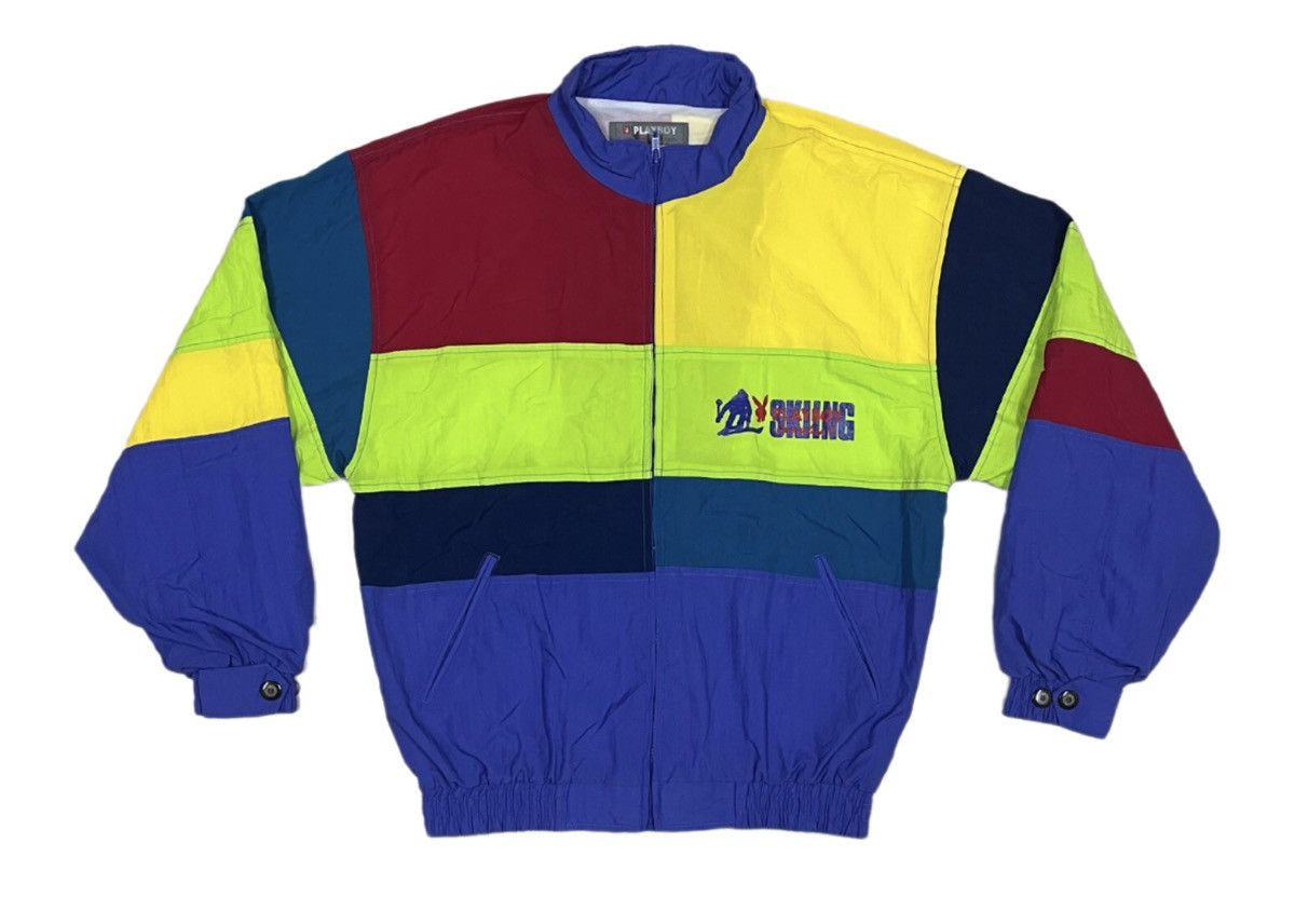 Playboy PLAYBOY Rabbit Head Design Multicolour Windbreaker/Jacket Size US L / EU 52-54 / 3 - 2 Thumbnail