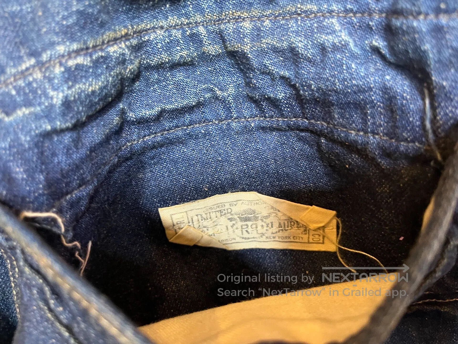 RRL Ralph Lauren vintage rrl blue dye work pants. Size US 33 - 6 Thumbnail