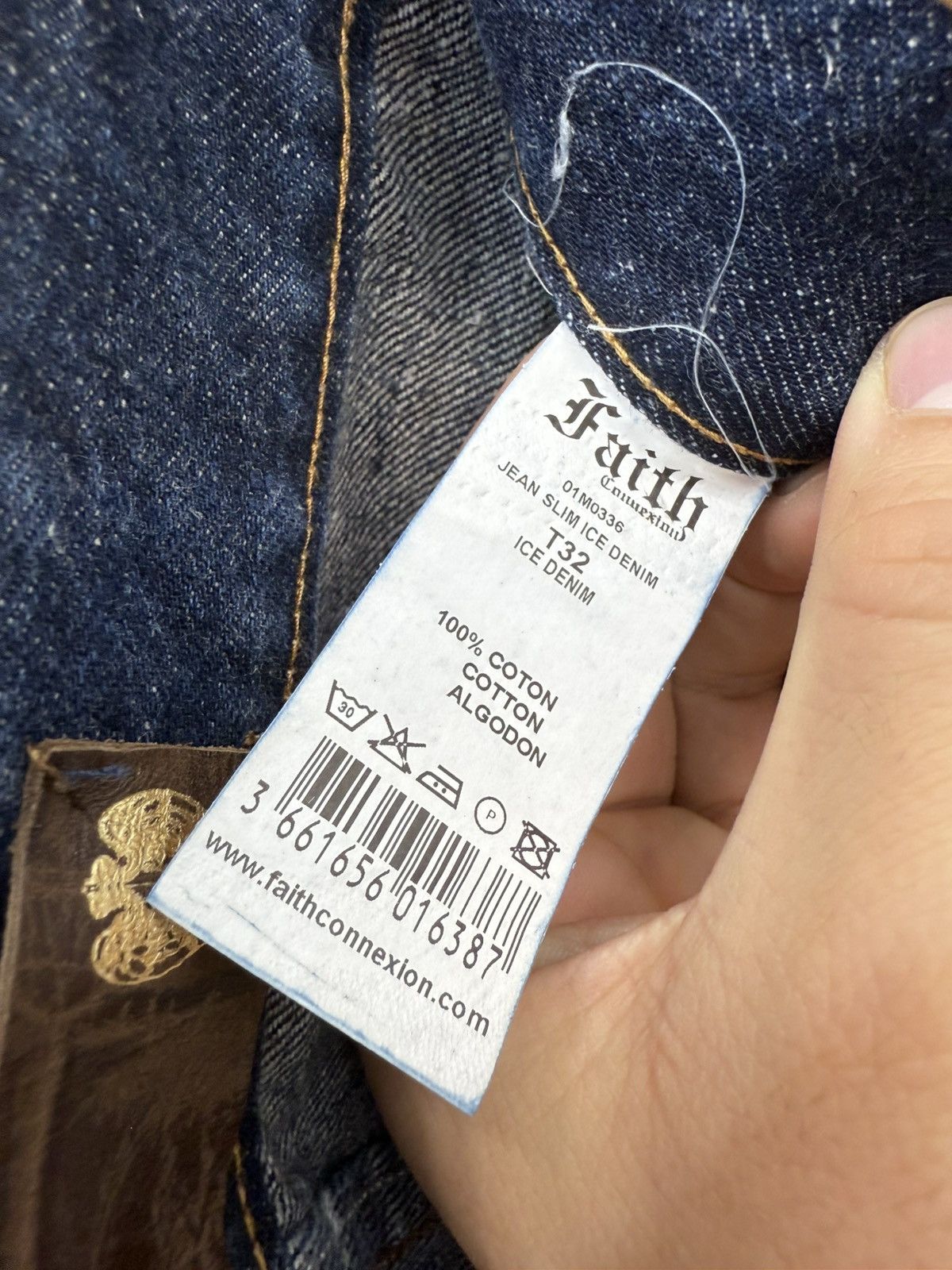 Designer × Faith Connexion Faith Connexion Printed Waxed Jean Slim Ice Denim Size US 32 / EU 48 - 5 Thumbnail