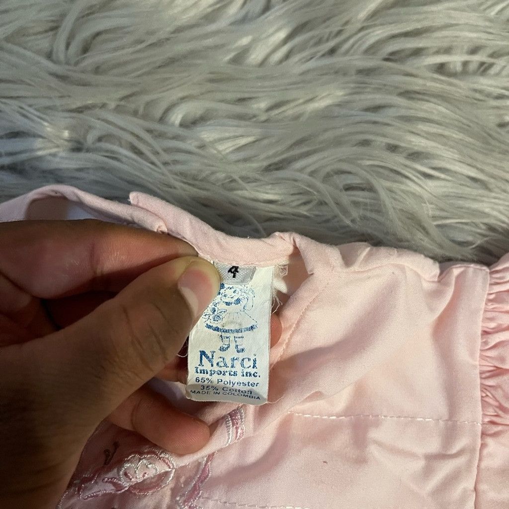 Narcotic GDC Pink Embroidered floral girls Dress size 4 Size S / US 4 / IT 40 - 5 Thumbnail