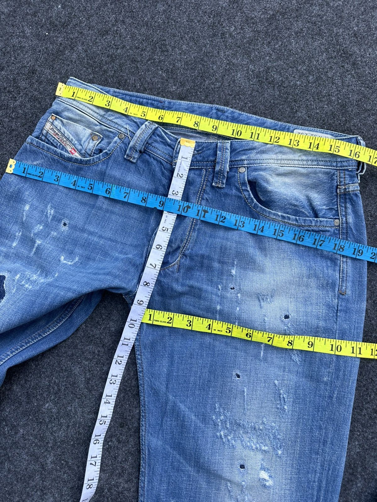 Diesel Vintage Diesel Industries Washed Denim 31x33 D48 Size US 31 - 7 Thumbnail
