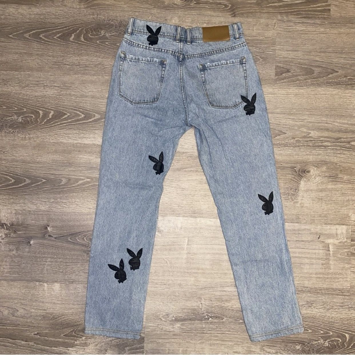 Playboy Playboy X Pleasure Bunny Applique Denim Size US 30 / EU 46 - 3 Thumbnail